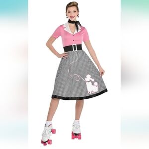 Brand new Halloween 1950’s costume car hop cutie womens size large (10-12)